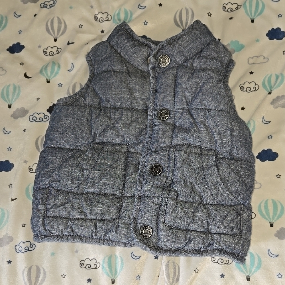 Old Navy Navy Blue Quilted Vest